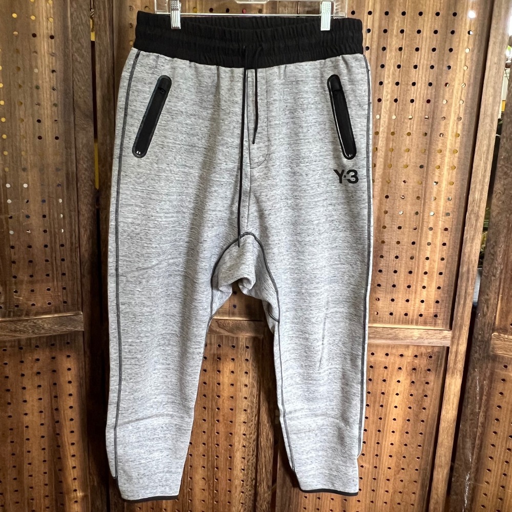 Y-3 Yohji Yamamoto x Adidas Future Sport Grey Sweatpants Size Large 2015 EUC
